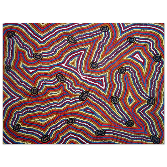 Clifford Possum Tjapaltjarri - Narripi Dreaming - 1992 Fine Art Poster - Default Title