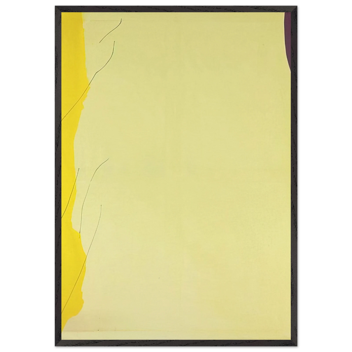 Distillation - 1973 - Helen Frankenthaler 70x100 cm / 28x40 inches Framed Art Print – Black Wooden Frame