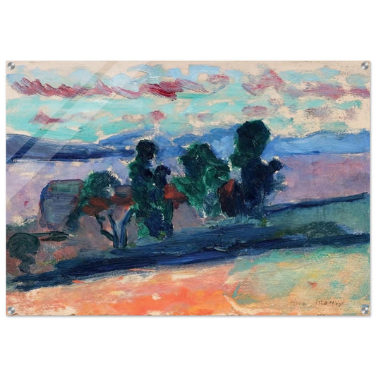 PAYSAGE DE SAINT TROPEZ AU CREPUSCULE 1904 - Henri Matisse Acrylic Print - 70x100 cm / 28x40″ inches | Henri Matisse Wall Art | Henri Matisse Prints