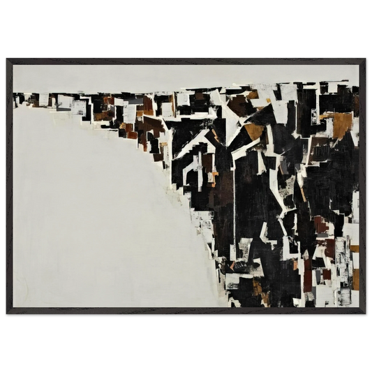 Untitled - Minimalism N3 - Martin Barre Framed Art Print – Black Wooden Frame - Default Title - -Framed Art Print