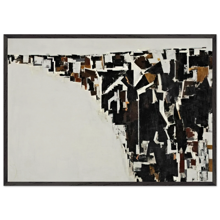 Untitled - Minimalism N3 - Martin Barre 70x100 cm / 28x40 inches Framed Art Print – Black Wooden Frame