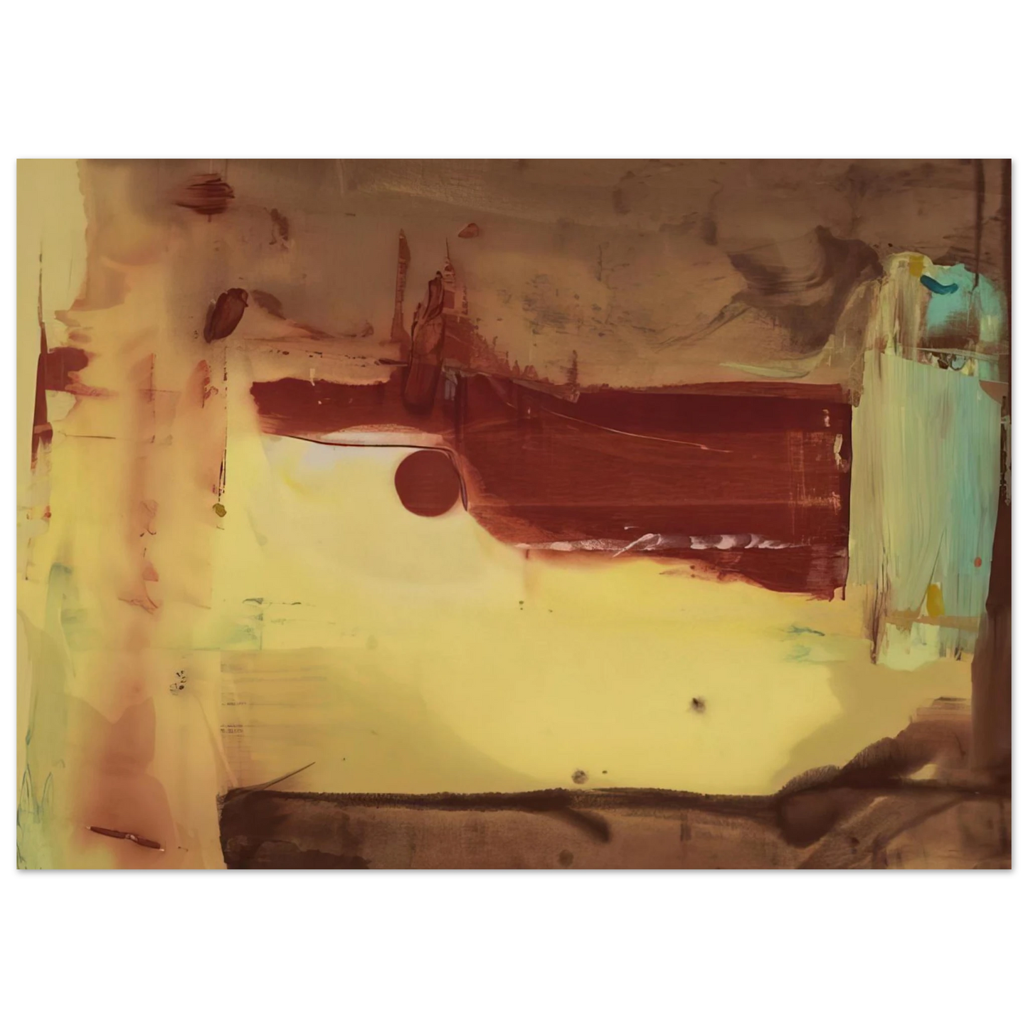 Helen Frankenthaler - Desert Pass - 1976 Wall art - A1 (59.4 x 84.1  cm) - Fine Art Poster - -