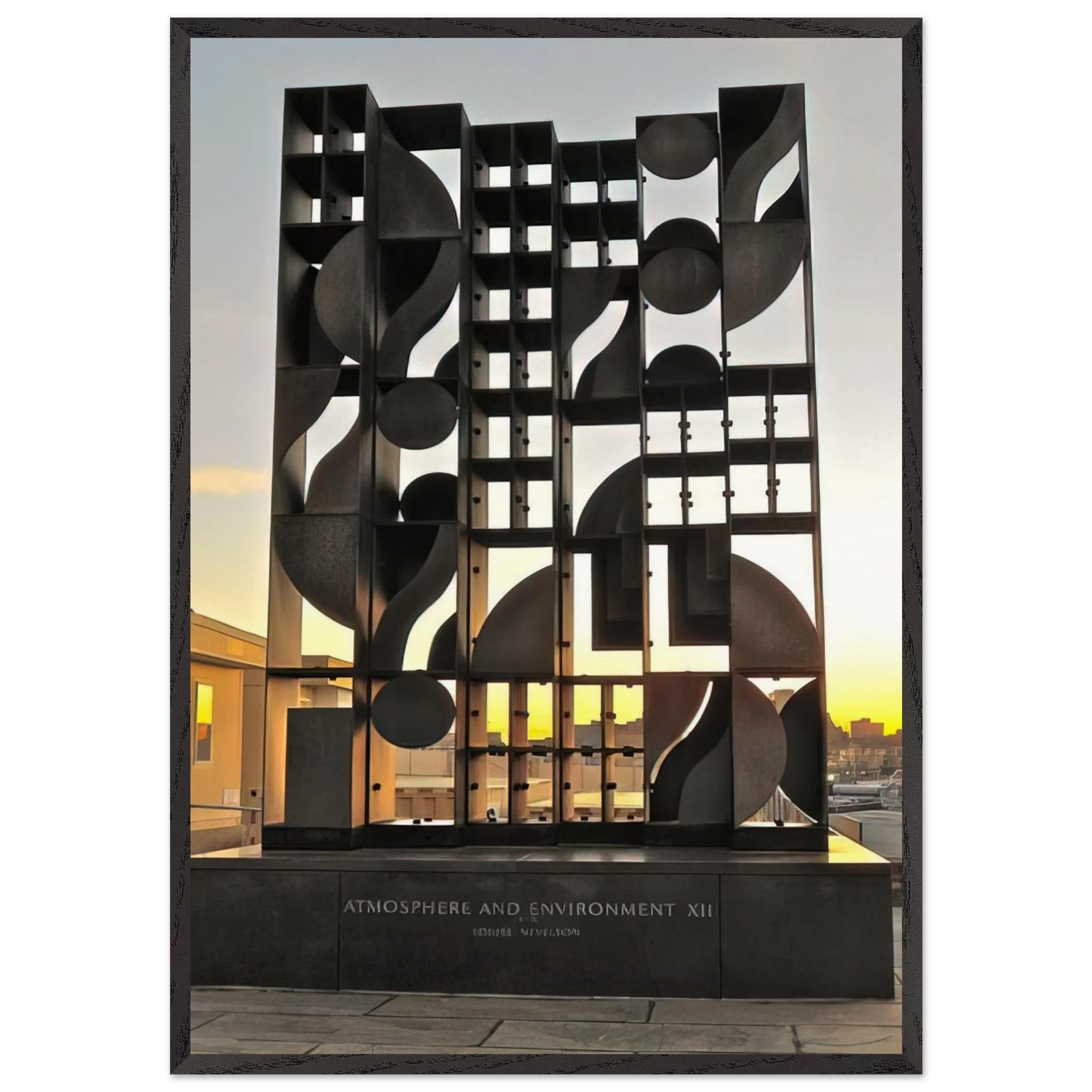 ATMOSHERE AND ENVIRONMENT XII 1970 - Louise Nevelson Framed Art Print – Black Wooden Frame - Default Title - -Framed Art Print