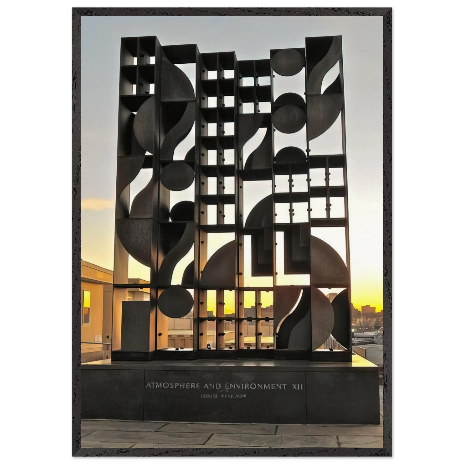 ATMOSHERE AND ENVIRONMENT XII 1970 - Louise Nevelson Framed Art Print – Black Wooden Frame - Default Title - -Framed Art Print