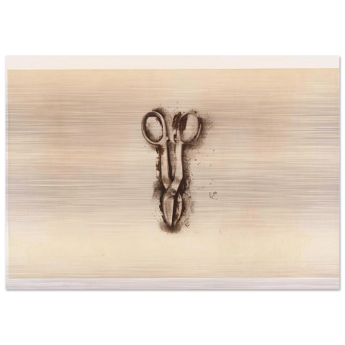 TINSNIP 1973 - Jim Dine Brushed Aluminum Print - 70x100 cm / 28x40 inches | Jim Dine Aluminum Print | Jim Dine Prints