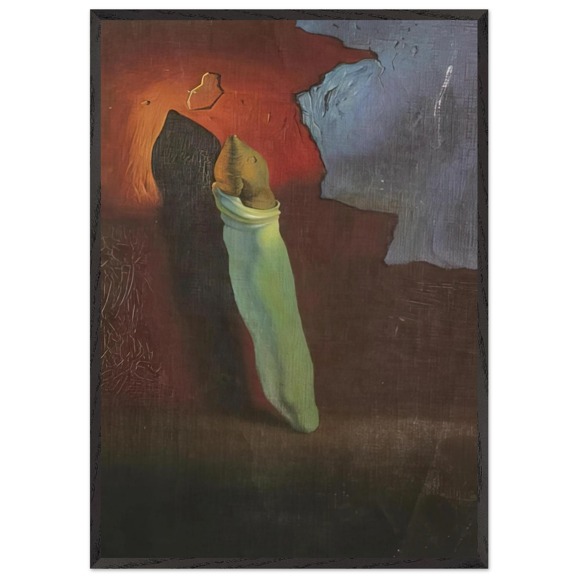 ANTHROPOMORPHIC BREAD 1 - Salvador Dali Framed Art Print – Black Wooden Frame - Default Title - -Framed Art Print