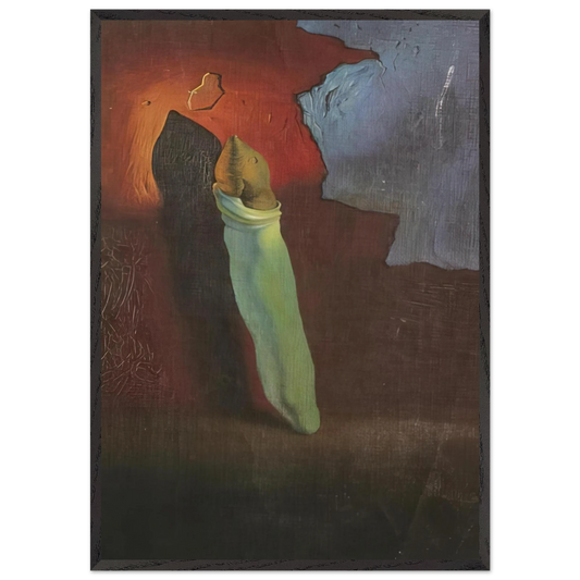 ANTHROPOMORPHIC BREAD 1 - Salvador Dali Framed Art Print – Black Wooden Frame - Default Title - -Framed Art Print