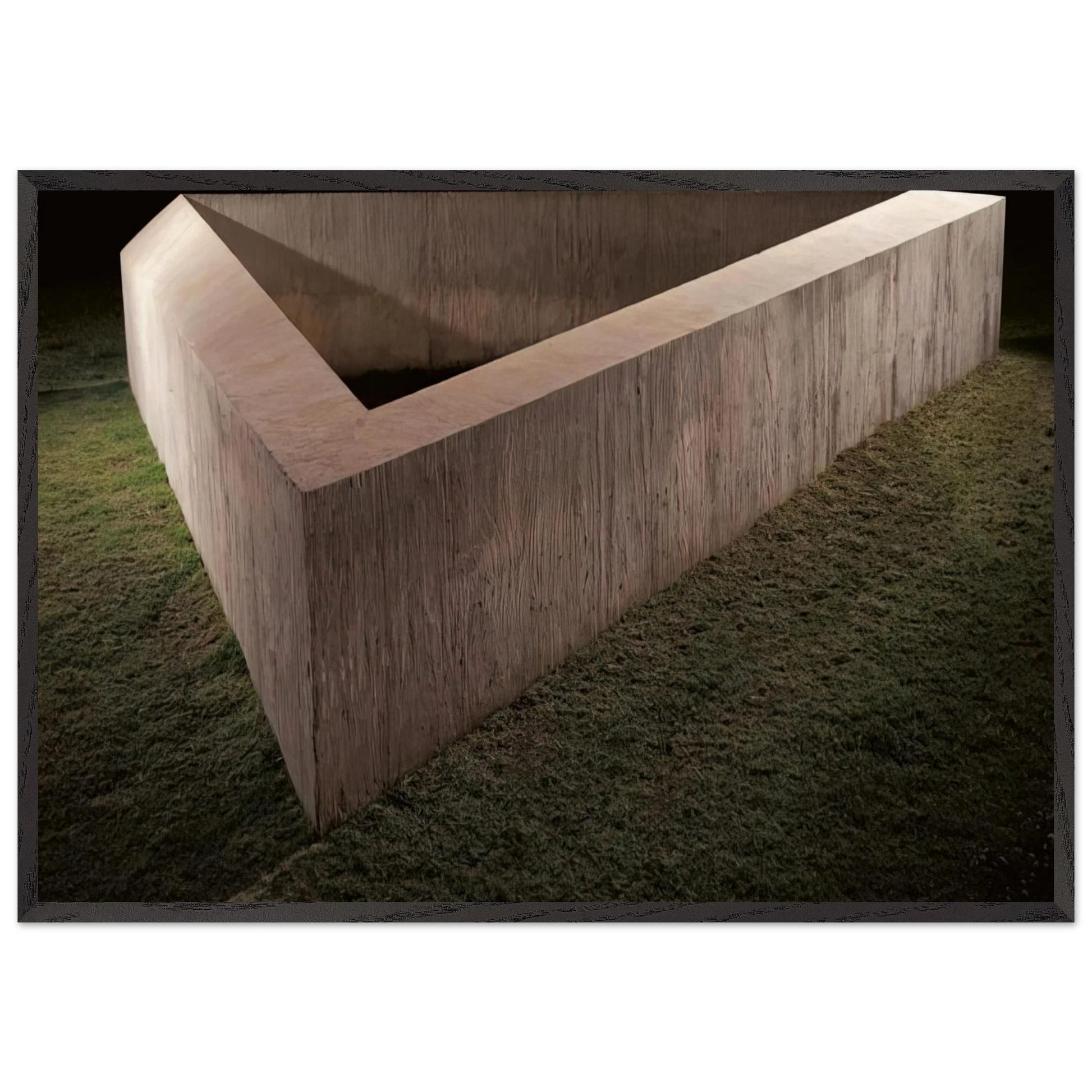 Untitled Adelaide - 1975 - Donald Judd Framed Art Print – Black Wooden Frame - Default Title - -Framed Art Print