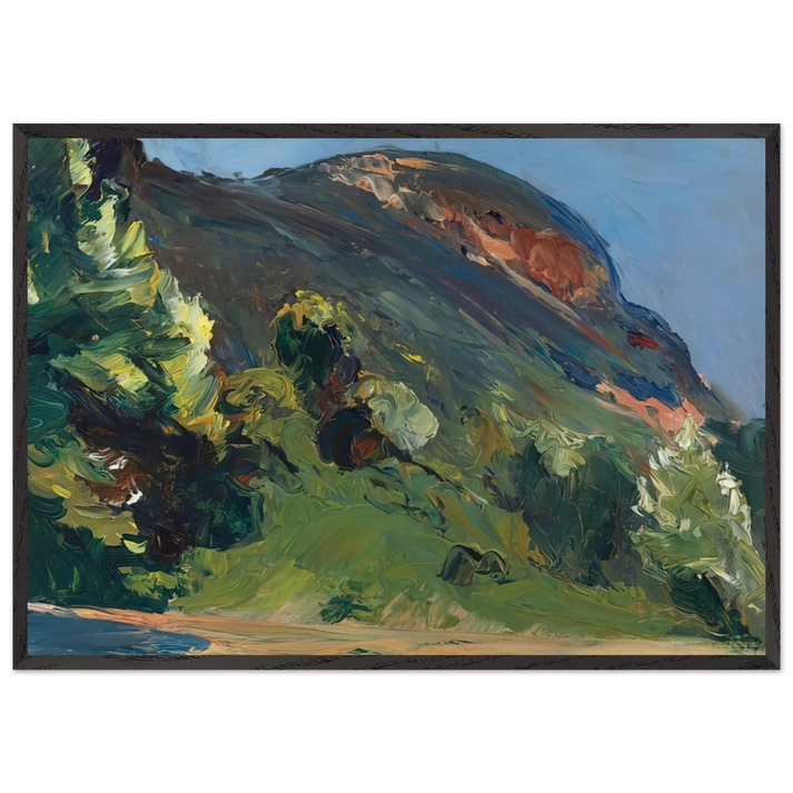 Bluff - Edward Hopper 70x100 cm / 28x40 inches Framed Art Print – Black Wooden Frame