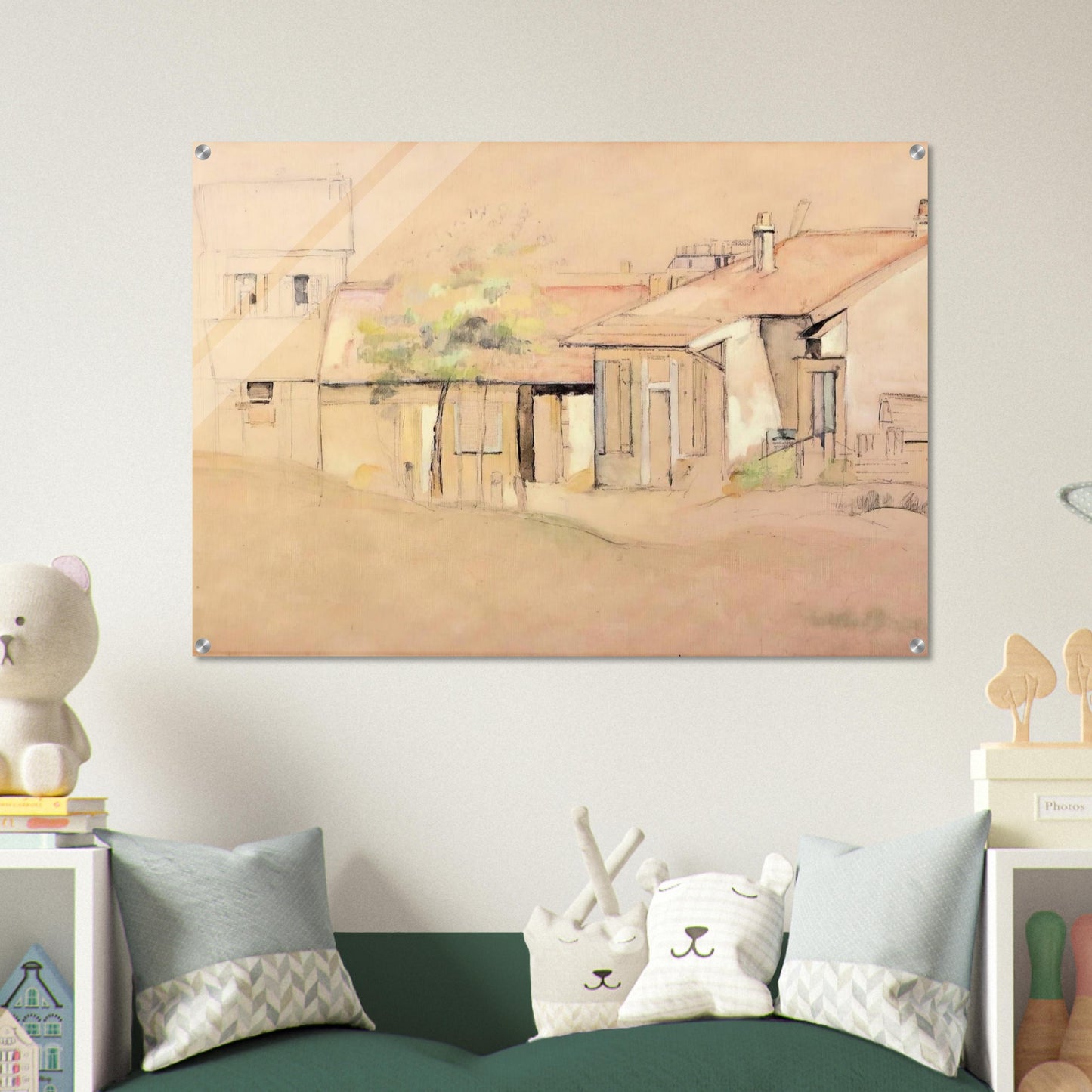 Cottages - Paul Cézanne Acrylic Print - 70x100 cm / 28x40″ inches