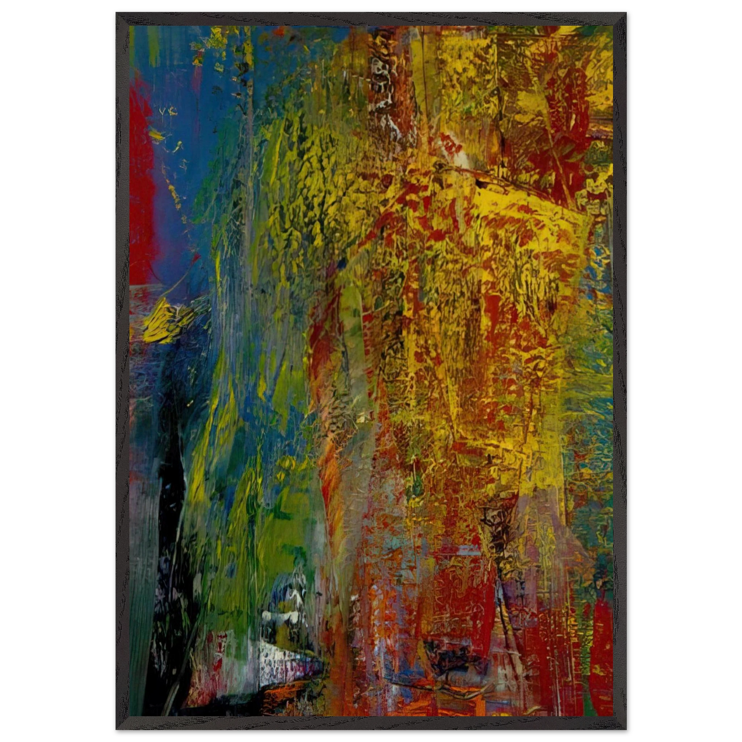 COURBET - Gerhard Richter Framed Art Print – Black Wooden Frame - Default Title - -Framed Art Print