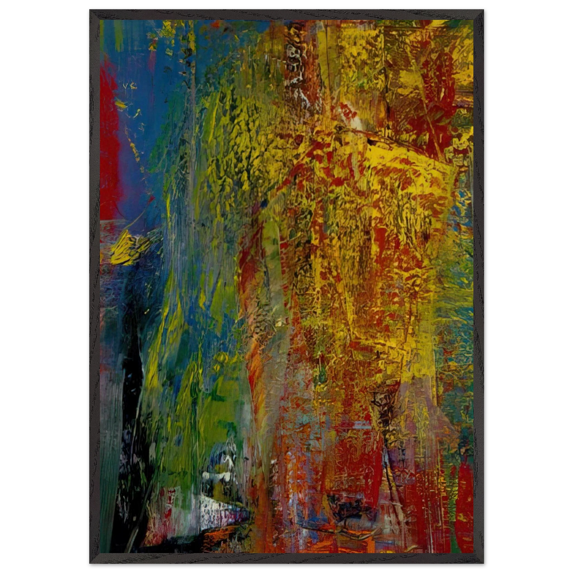 COURBET - Gerhard Richter Framed Art Print – Black Wooden Frame - Default Title - -Framed Art Print