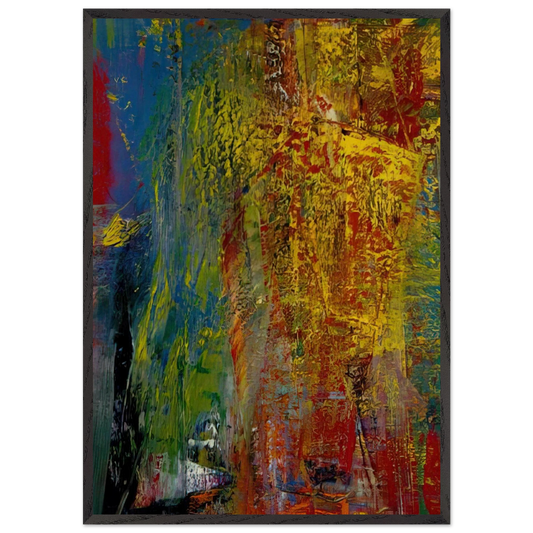 COURBET - Gerhard Richter 70x100 cm / 28x40 inches Framed Art Print – Black Wooden Frame