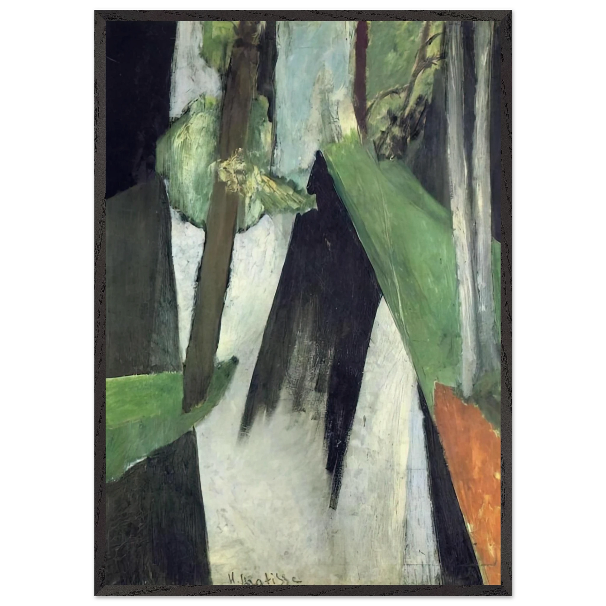 SUN S RAY 1917 - Henri Matisse Framed Art Print – Black Wooden Frame - Default Title - -Framed Art Print