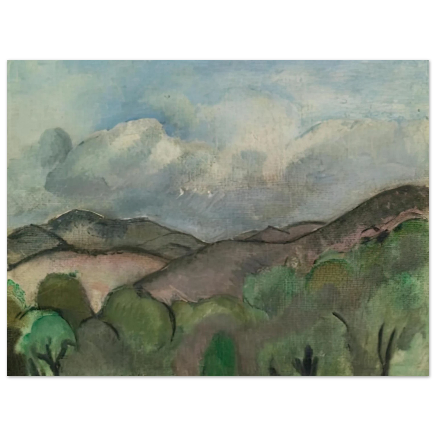 Henri Matisse - LE MONT CHAUVE A NICE 1918 Fine Art Poster - Default Title