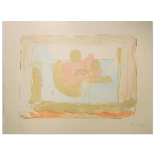 Helen Frankenthaler - Reflections I - 1995 Wall art - 13x18 cm / 5x7 inches - Fine Art Poster - -