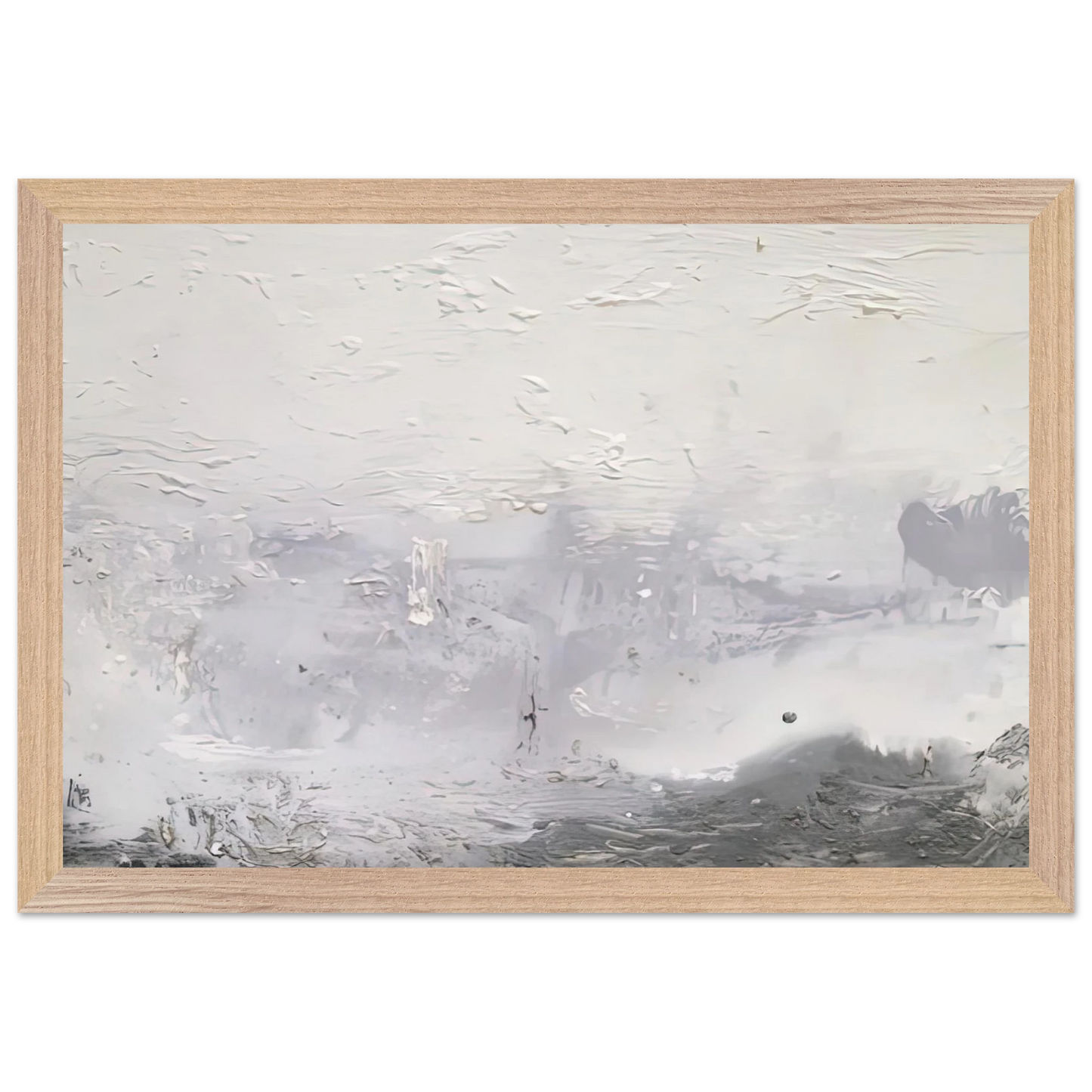 Helen Frankenthaler - Barometer, 1992- Wall Art - 21x29.7 cm / 8x12" - Premium Wooden Framed Poster With Fine Art Paper - Wood frame