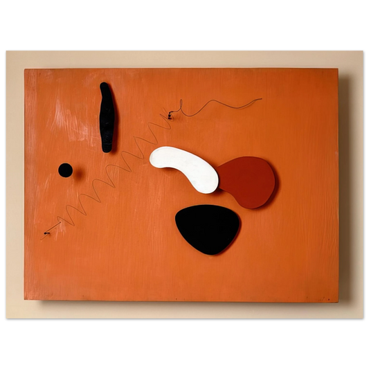 Alexander Calder - THE ORANGE PANEL 1936 Fine Art Poster - 13x18 cm / 5x7 inches