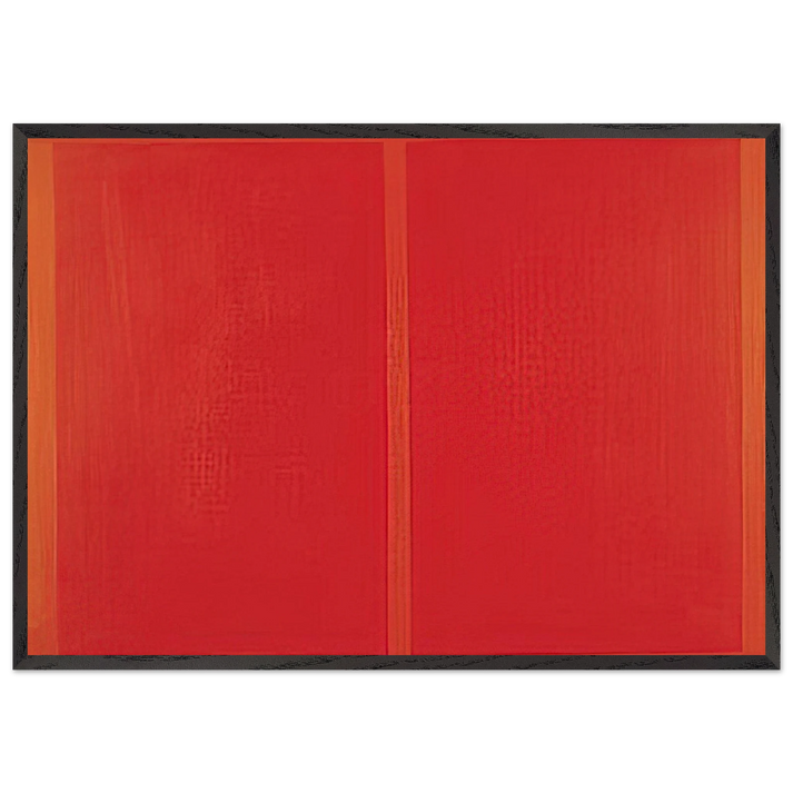 Rettangoli equivalenti - 1965 - Antonio Calderara 70x100 cm / 28x40 inches Framed Art Print – Black Wooden Frame