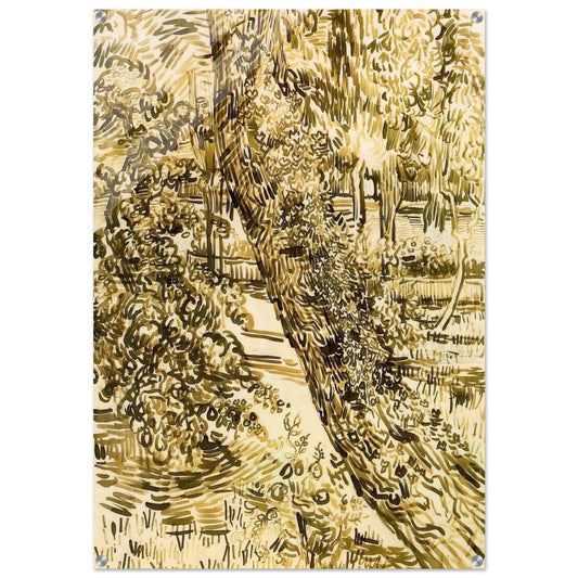 Tree with Ivy in the Asylum Garden - Vincent van Gogh Acrylic Print - 70x100 cm / 28x40″ inches