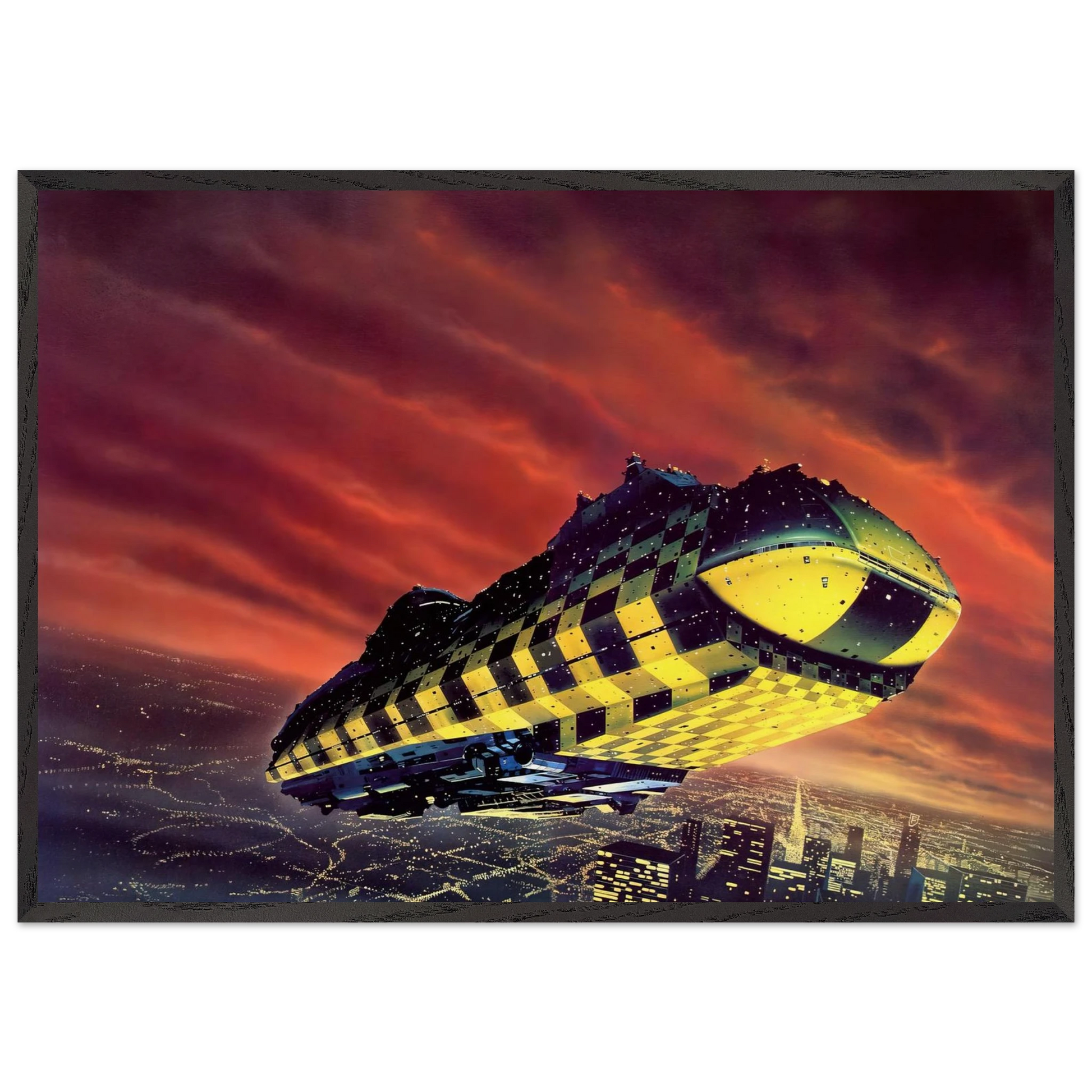 Chris Foss N13 - Chris Foss Framed Art Print – Black Wooden Frame - Default Title - -Framed Art Print