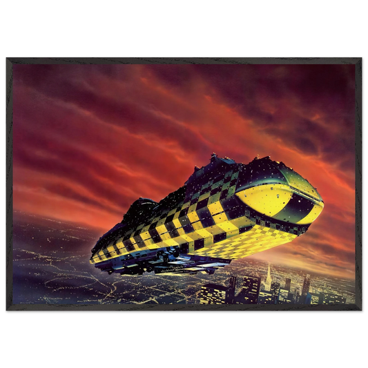 Chris Foss N13 - Chris Foss Framed Art Print – Black Wooden Frame - Default Title - -Framed Art Print