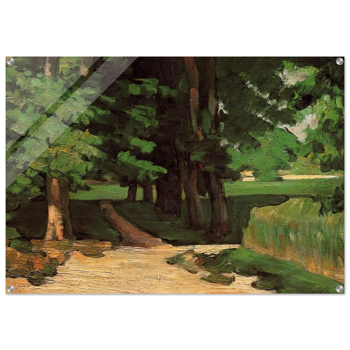 Lane of Chestnut Trees at the Jas de Bouffan - Paul Cézanne Acrylic Print - 70x100 cm / 28x40″ inches