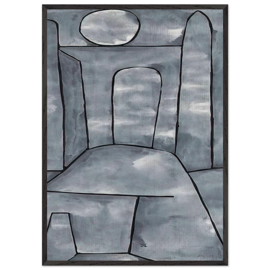 A GATE 1938 - Paul Klee Framed Art Print – Black Wooden Frame - Default Title - -Framed Art Print