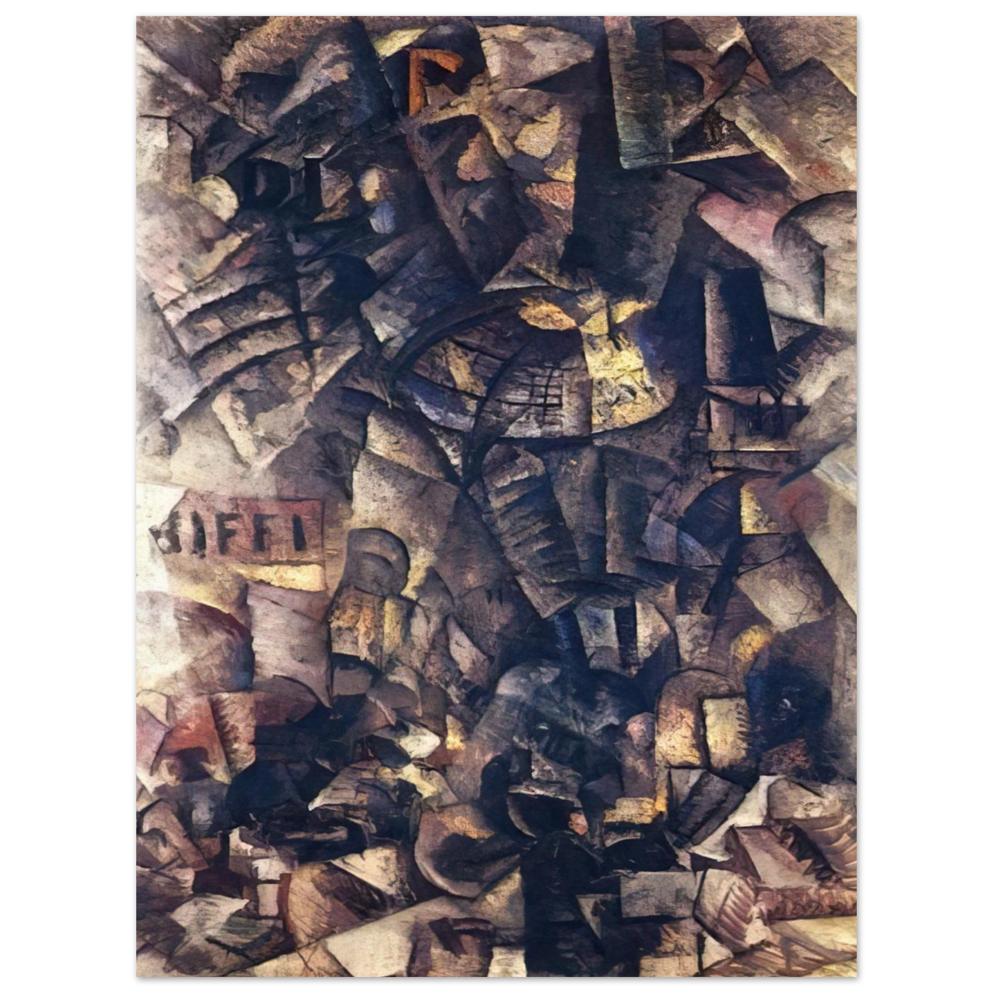 Carlo Carra - GALLERIA IN MILAN Fine Art Poster - Default Title