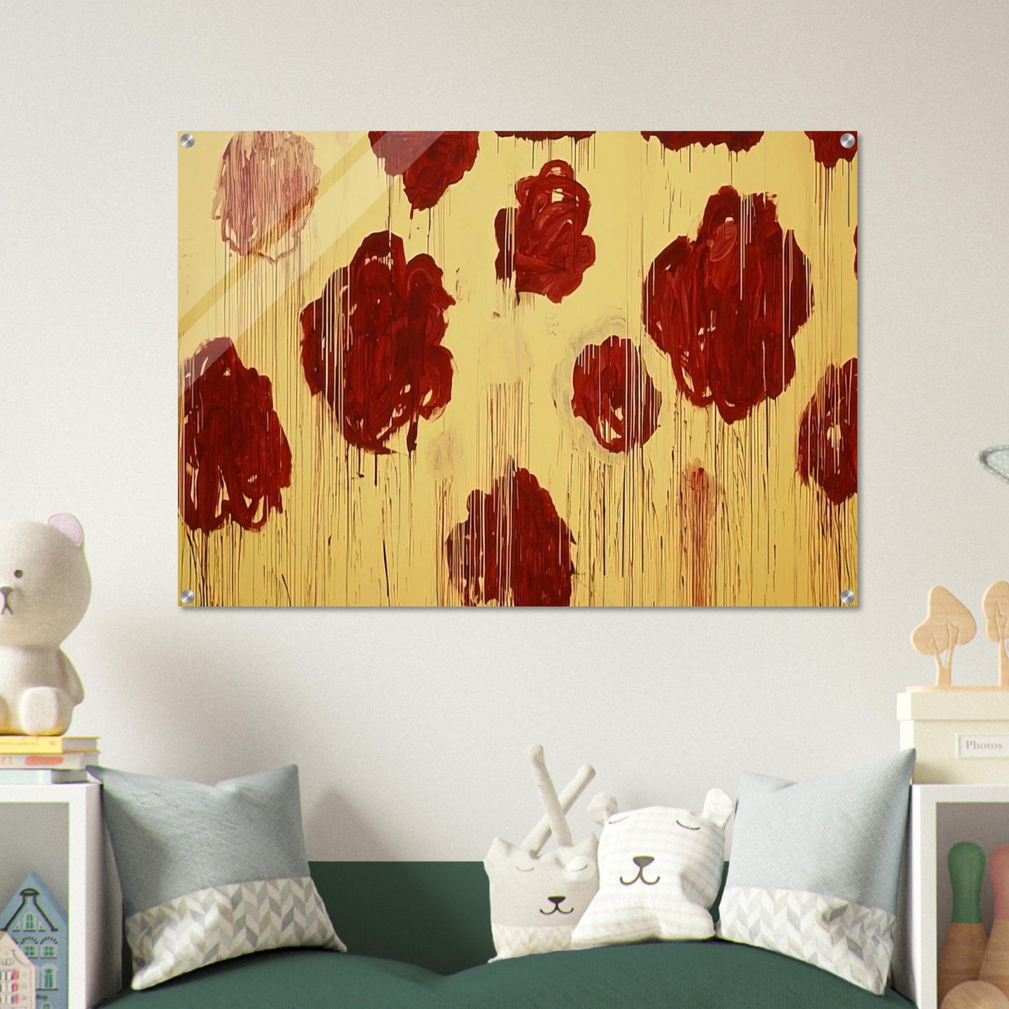 Untitled,  Blooming, A Scattering of Blossoms & Other Things  - Cy Twombly Acrylic Print - 70x100 cm / 28x40″ inches | Cy Twombly Wall Art | Cy Twombly Prints