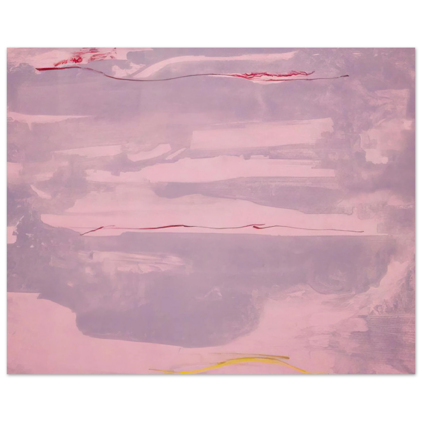 Helen Frankenthaler - Dream Walk - 1977 Wall art - 27x35 cm / 11x14 inches - Premium Wooden Framed Poster With Fine Art Paper - Wood frame