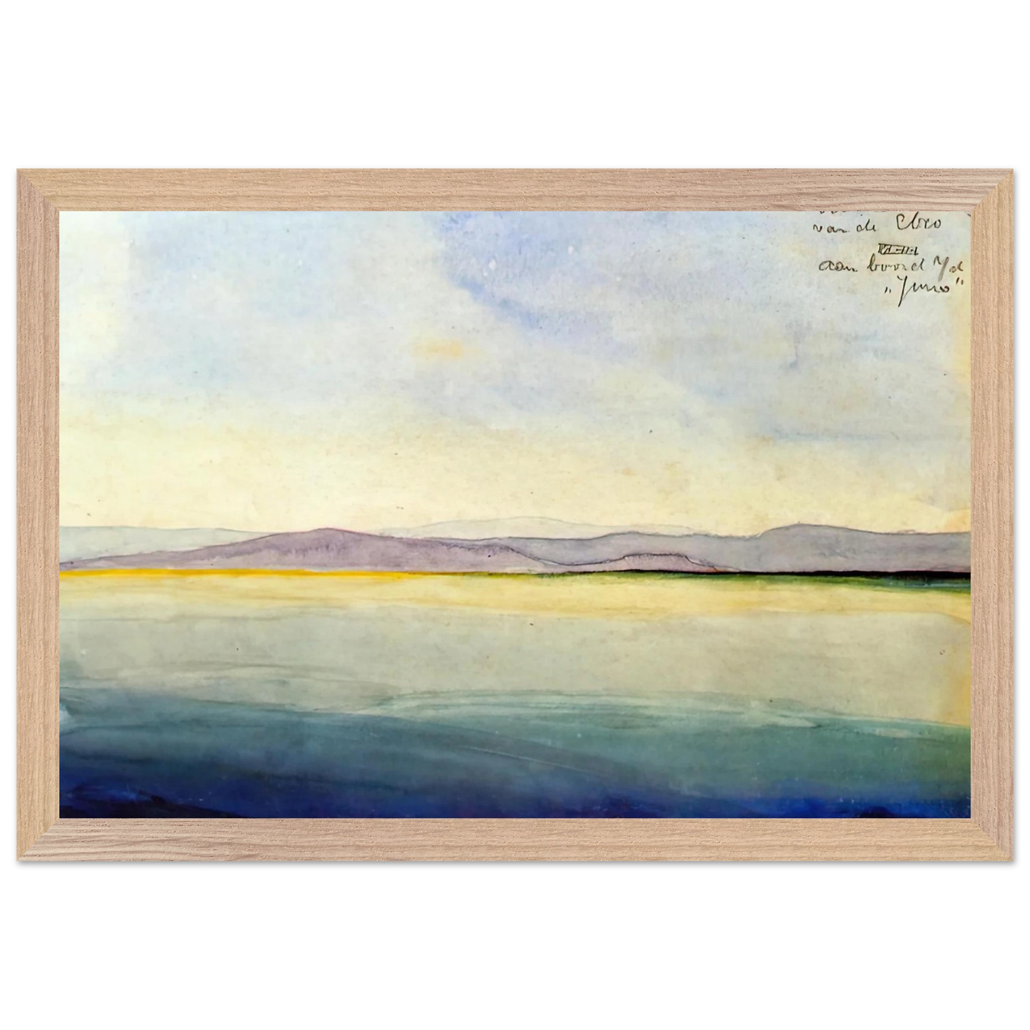 MC Escher - THE SEA AT THE MOUTH OF THE EBRO Wall Art - 30x40 cm / 12x16 inches - Fine Art Poster - -