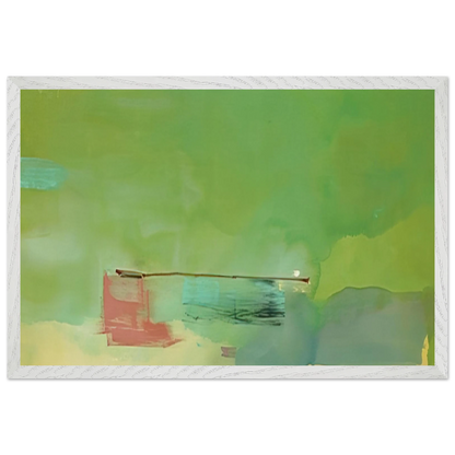 Helen Frankenthaler - Springscape - 1975 Wall art - 60x80 cm / 24x32 inches - Premium Wooden Framed Poster With Fine Art Paper-canvas - Black frame