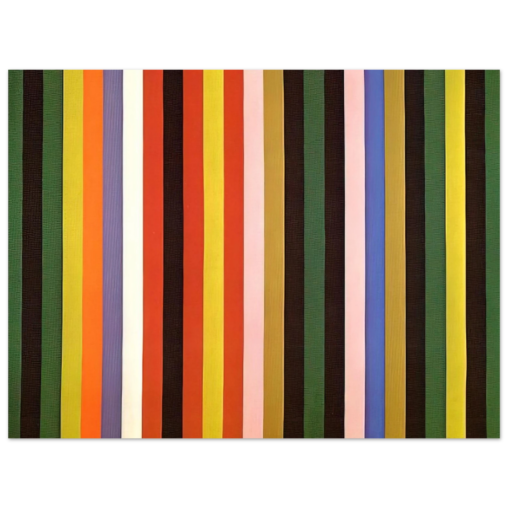 Gene Davis - Ferris Wheel - 1963 Fine Art Poster - Default Title