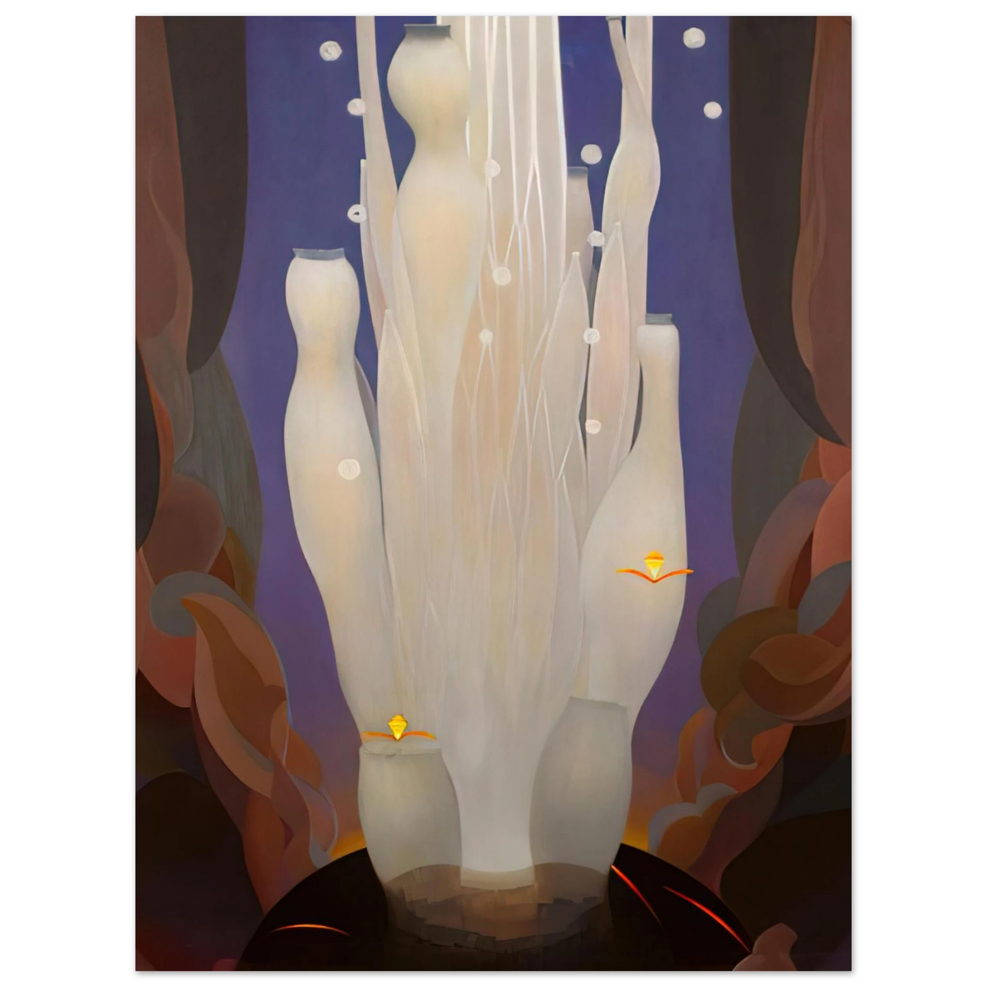 Agnes Lawrence Pelton - Fire Sounds - 1930 Fine Art Poster - Default Title