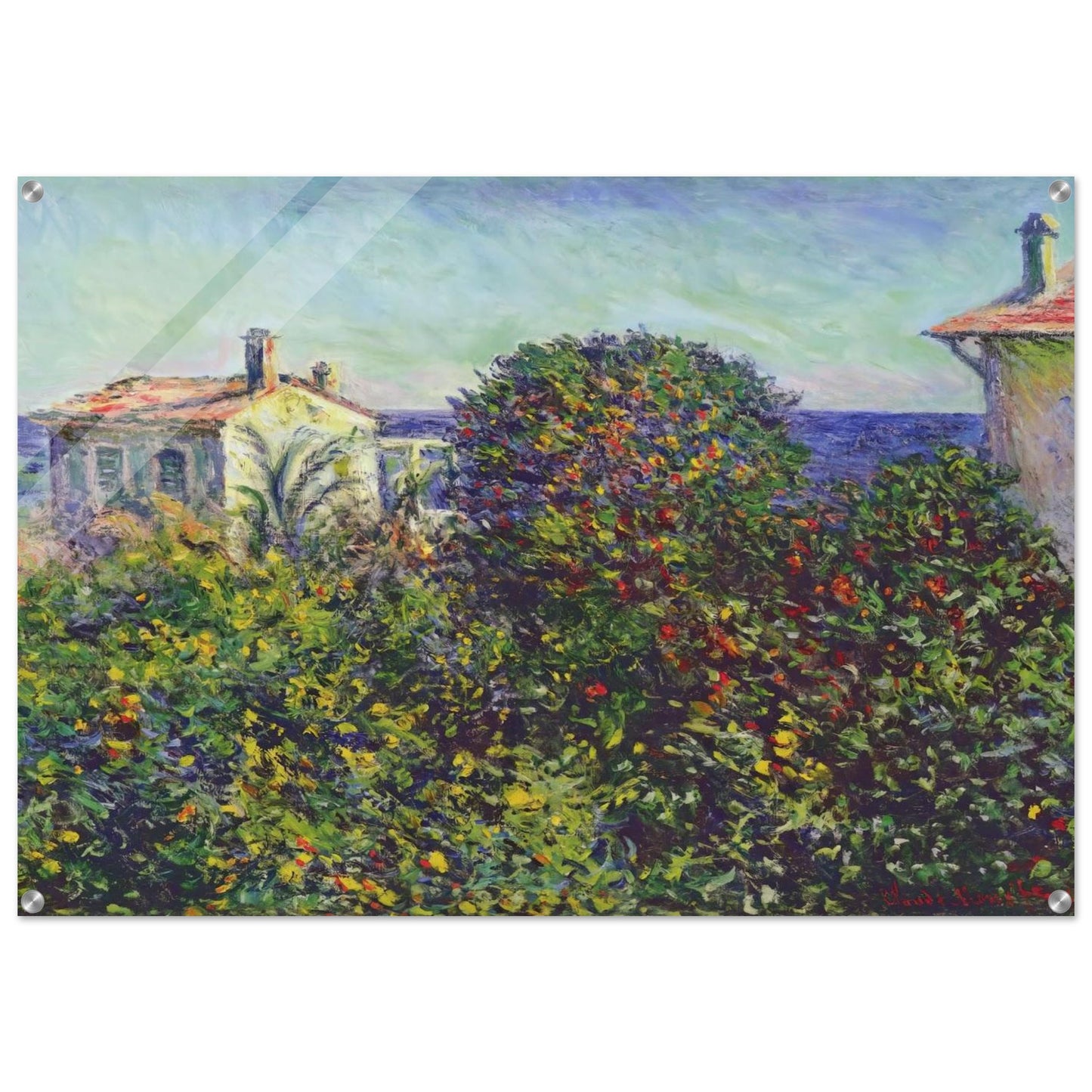 Bordighera, the House of Gardener - claude monet Acrylic Print - 70x100 cm / 28x40″ inches
