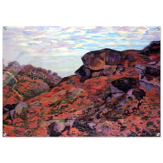 Crozant, les Monts Sedelle, matin - 1895 - Armand Guillaumin Acrylic Print - 70x100 cm / 28x40″ inches | Armand Guillaumin Wall Art | Armand Guillaumin Prints