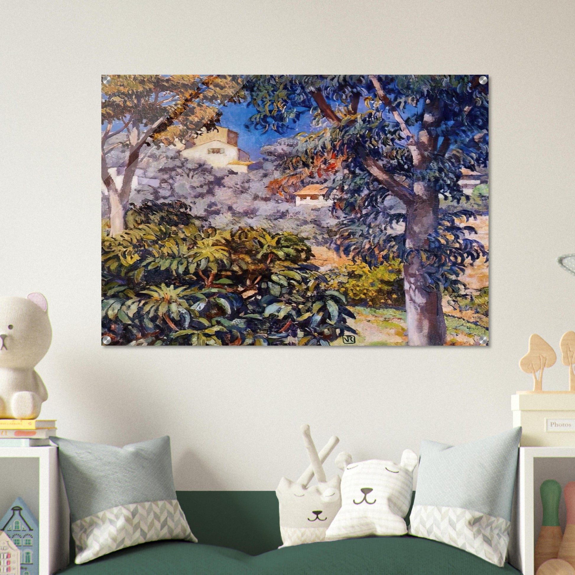 NOON LANDSCAPE - Theo van Rysselberghe Acrylic Print - 70x100 cm / 28x40″ inches | Theo van Rysselberghe Wall Art | Theo van Rysselberghe Prints