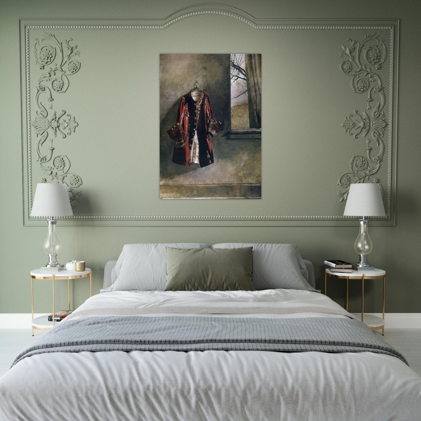 CURTAIN CALL - Andrew Wyeth Brushed Aluminum Print - 70x100 cm / 28x40 inches | Andrew Wyeth Aluminum Print | Andrew Wyeth Prints