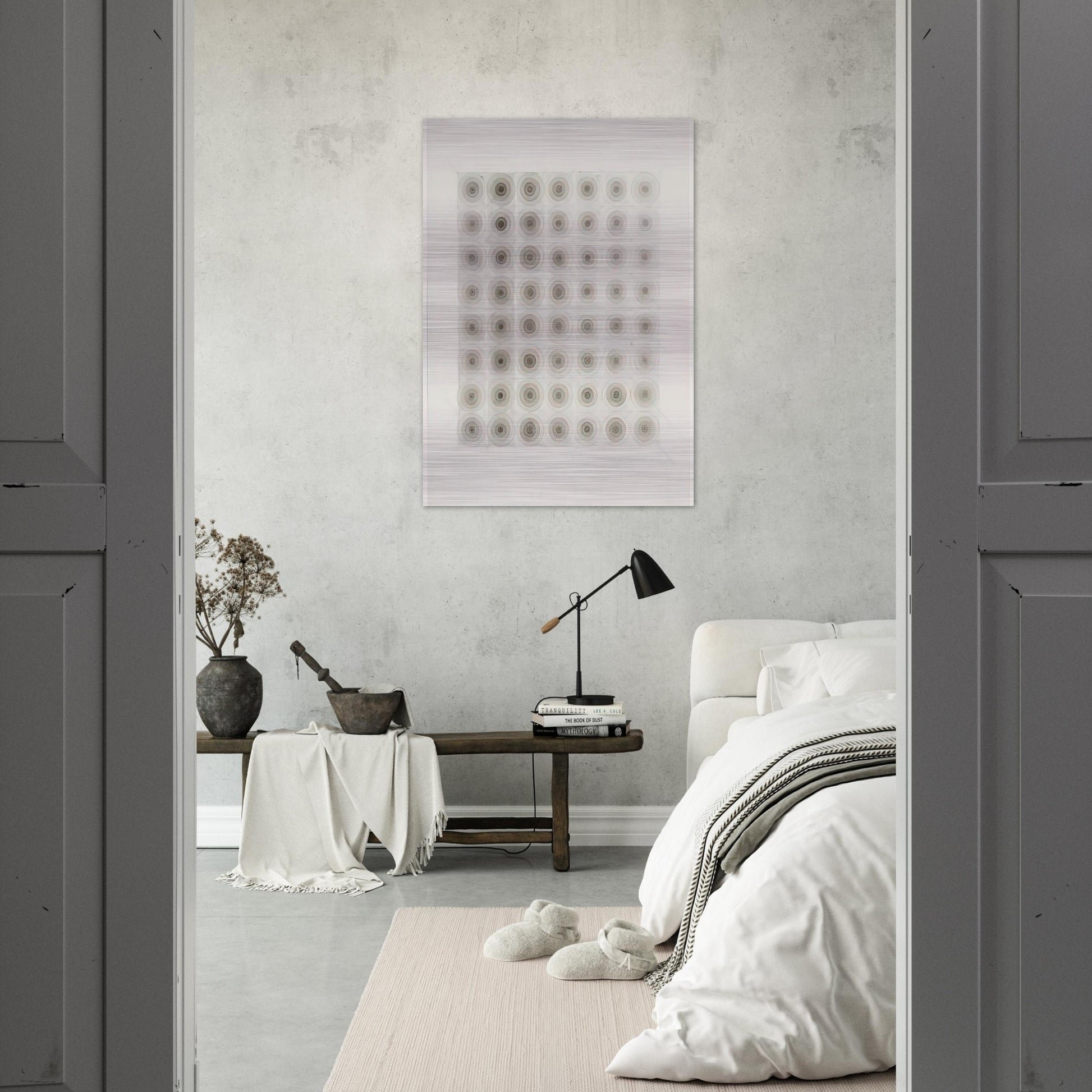UNTITLED 1966 - Eva Hesse Brushed Aluminum Print - 70x100 cm / 28x40 inches | Eva Hesse Aluminum Print | Eva Hesse Prints
