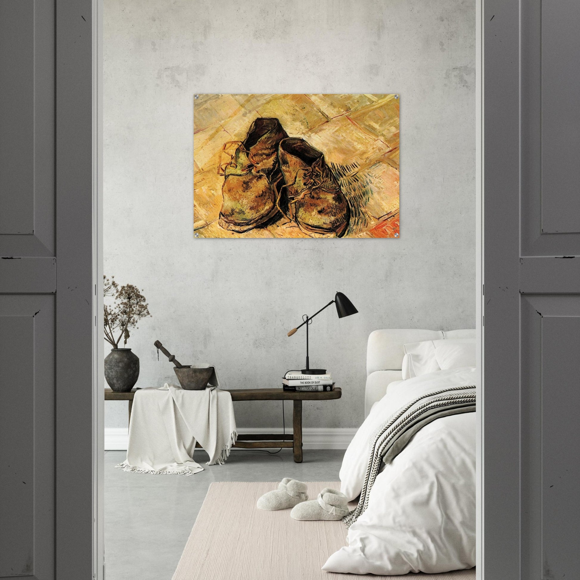 A Pair of Shoes - Vincent van Gogh Acrylic Print - 70x100 cm / 28x40″ inches