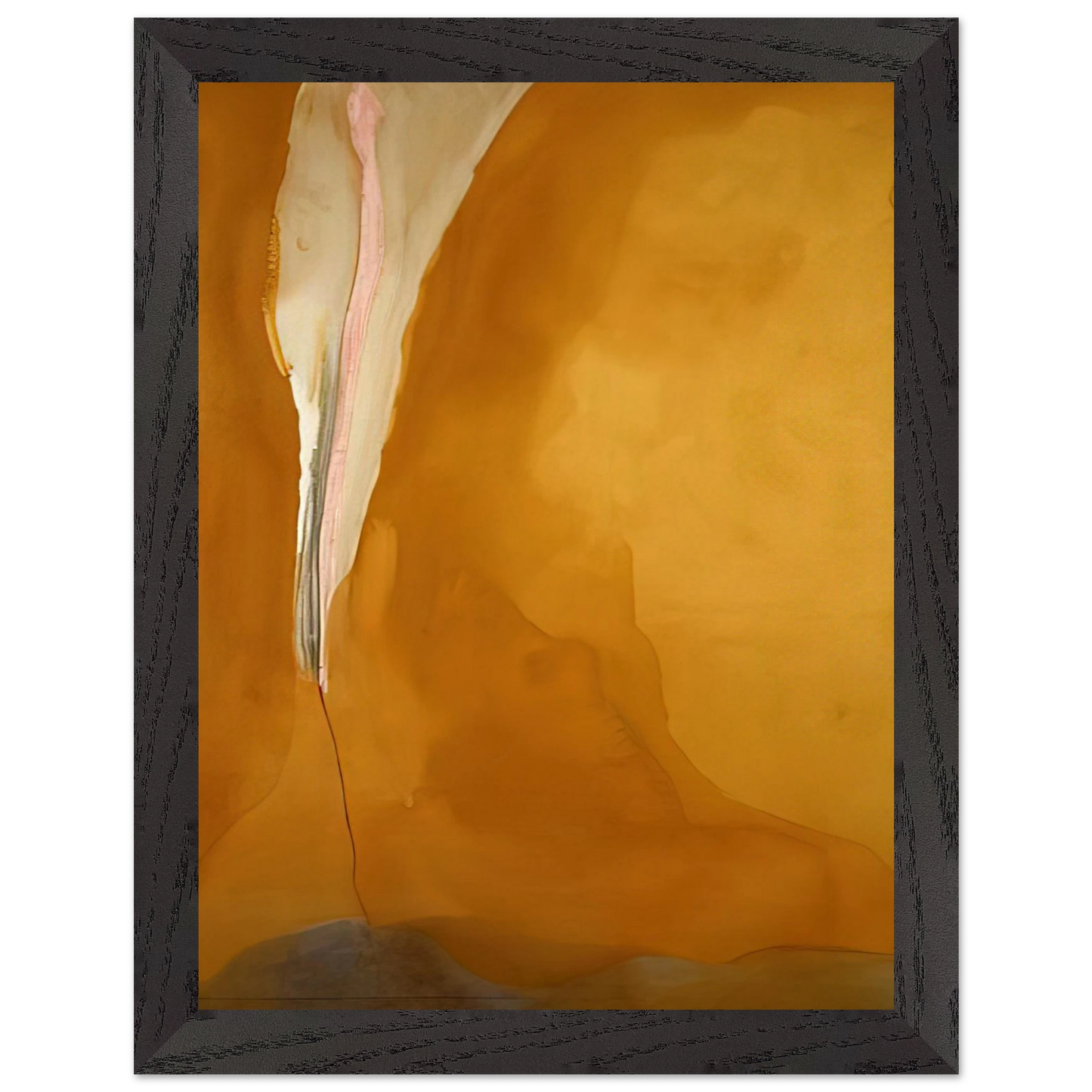 Helen Frankenthaler - Coral Wedge - 1972 Wall art - 21x29.7 cm / 8x12" - Premium Wooden Framed Poster With Fine Art Paper - Wood frame