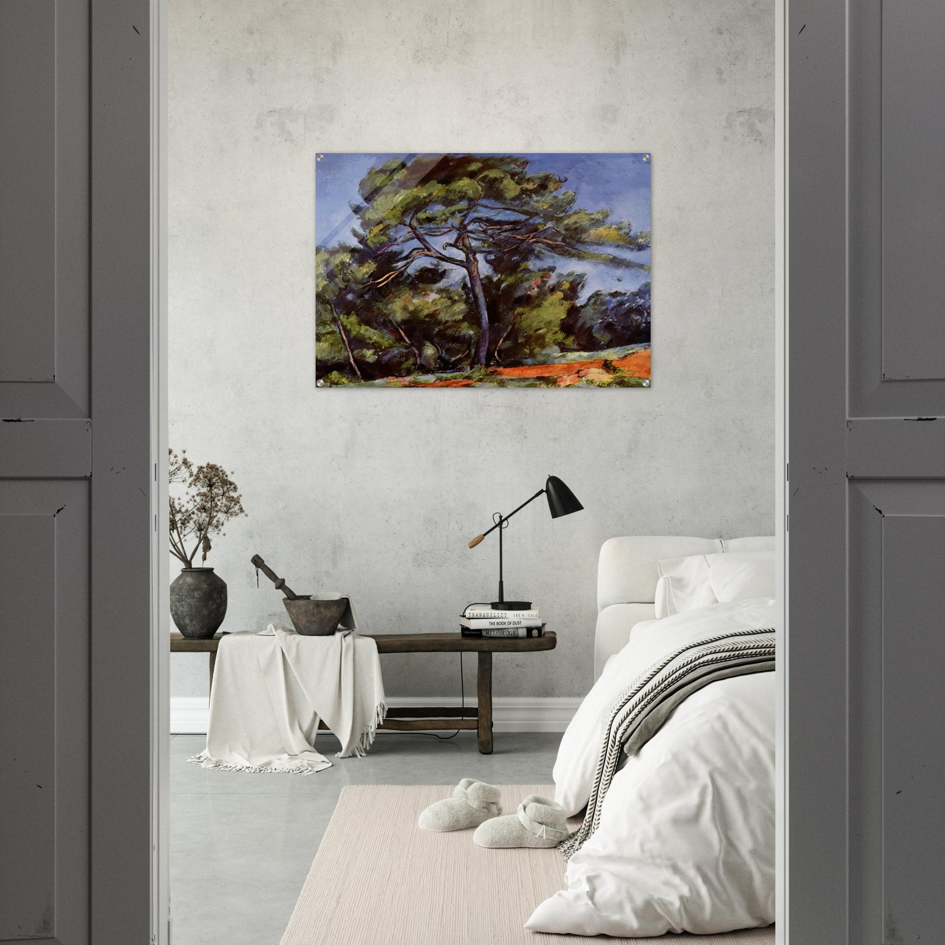 The Great Pine - Paul Cézanne Acrylic Print - 70x100 cm / 28x40″ inches | Paul Cézanne Wall Art | Paul Cézanne Prints