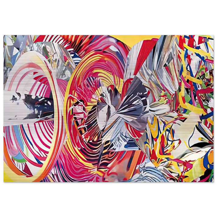 Stowaway Peers Out at the Speed of Light - James Rosenquist Brushed Aluminum Print - 70x100 cm / 28x40 inches | James Rosenquist Aluminum Print | James Rosenquist Prints