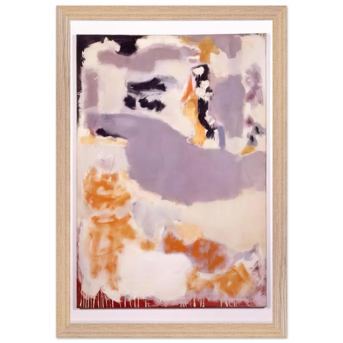 Mark Rothko - Untitled 14B - 1947 Wall Art - 30x40 cm / 12x16 inches - Premium Wooden Framed Poster With Fine Art Paper - Black frame
