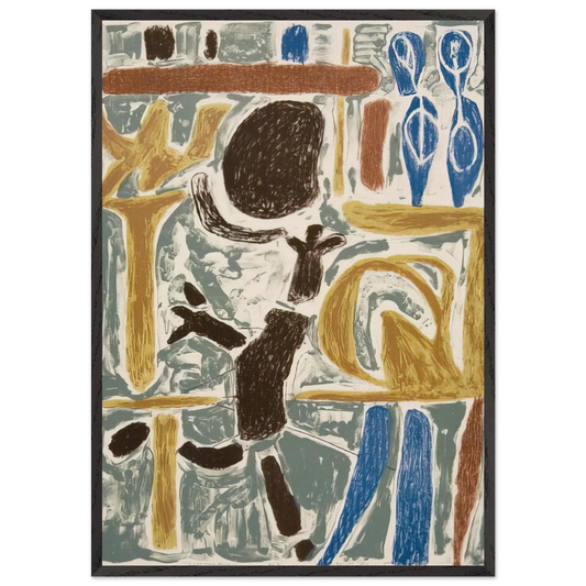 Celebration - 2005 United States - Will Barnet Framed Art Print – Black Wooden Frame - Default Title - -Framed Art Print