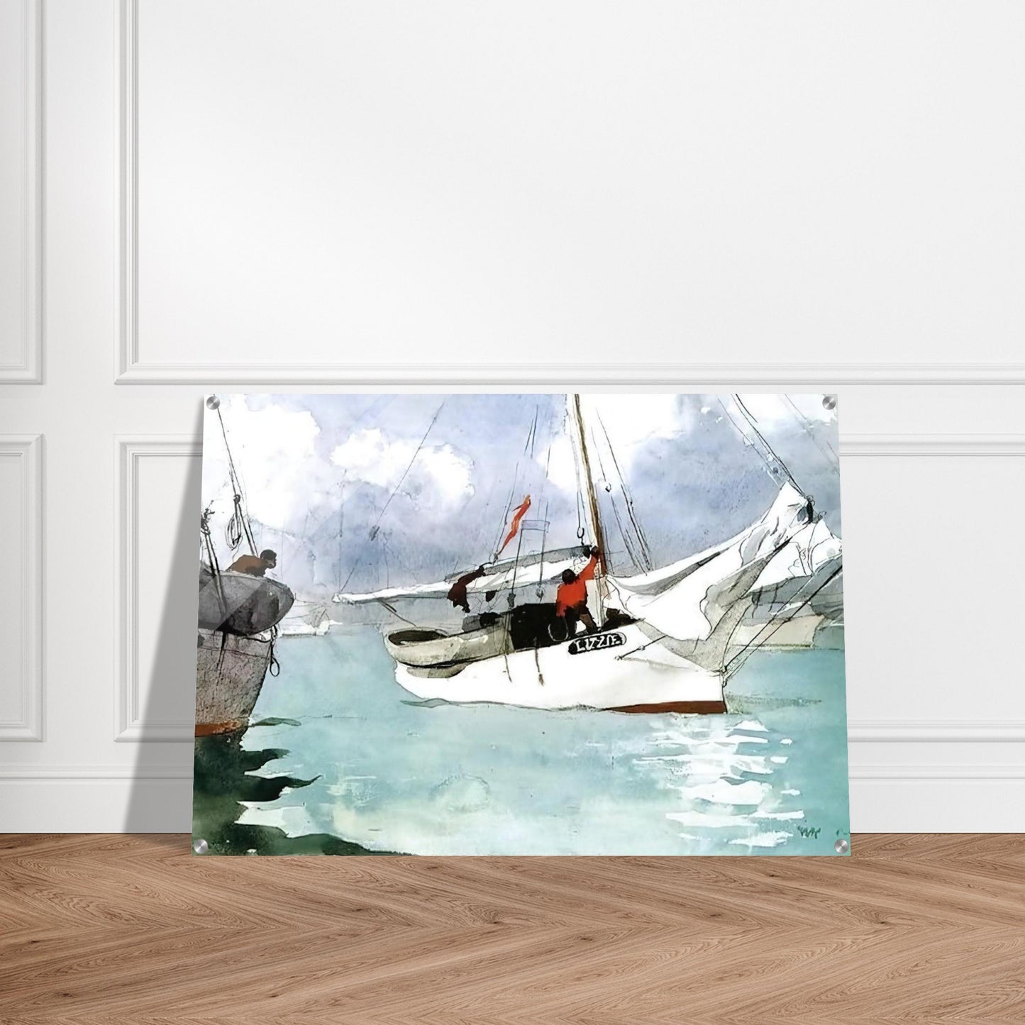 FISHING BOATS KEY WEST - Winslow Homer Acrylic Print - 70x100 cm / 28x40″ inches | Winslow Homer Wall Art | Winslow Homer Prints