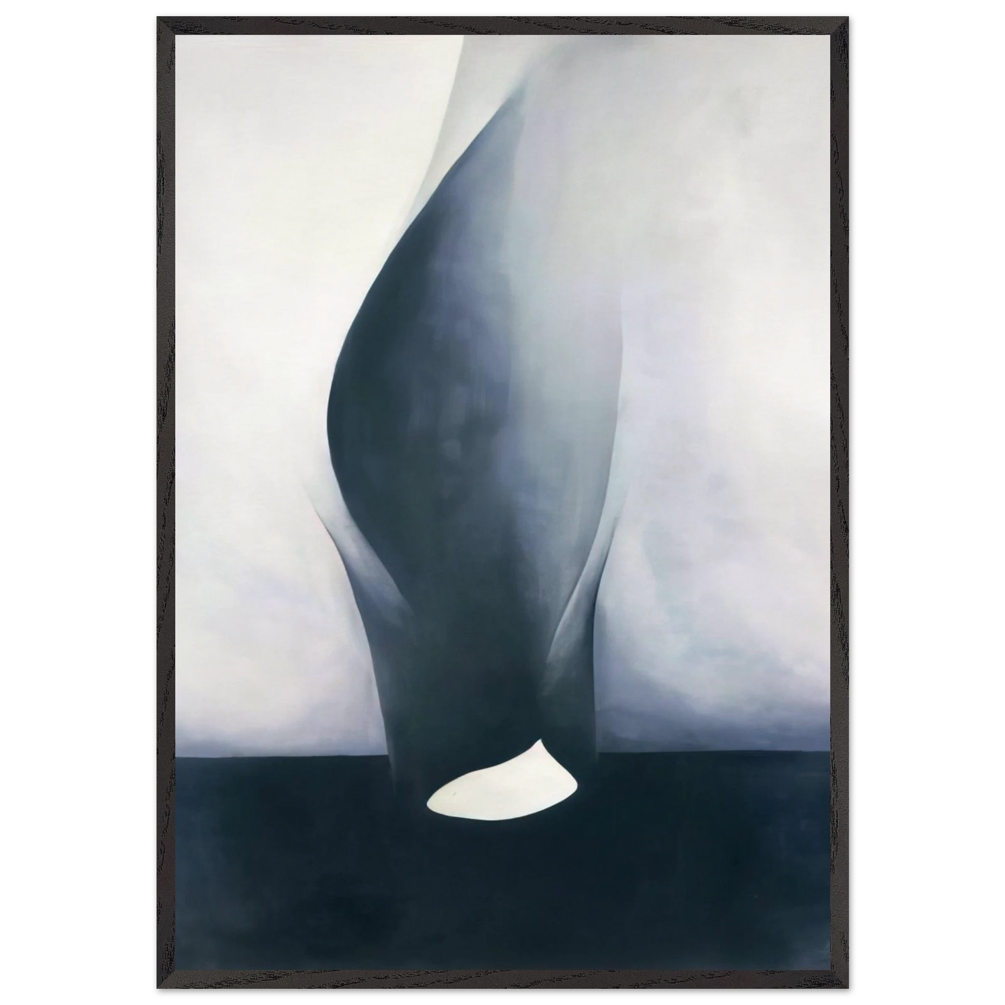 Shell and Old Shingle VI - Georgia OKeeffe Framed Art Print – Black Wooden Frame - Default Title - -Framed Art Print