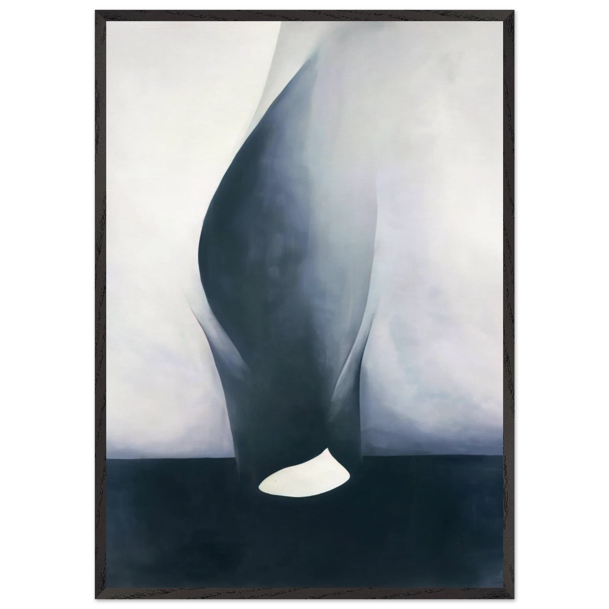 Shell and Old Shingle VI - Georgia OKeeffe Framed Art Print – Black Wooden Frame - Default Title - -Framed Art Print