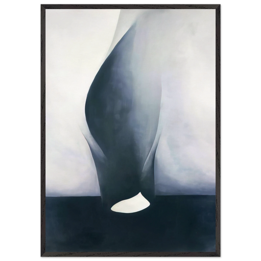 Shell and Old Shingle VI - Georgia OKeeffe Framed Art Print – Black Wooden Frame - Default Title - -Framed Art Print